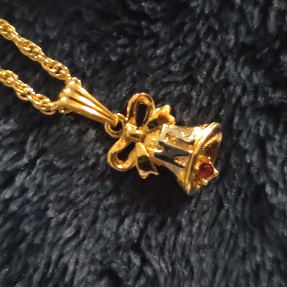 Nina Ricci Gold-Tone Necklace with Delicate Charm - Picture 2 of 4
